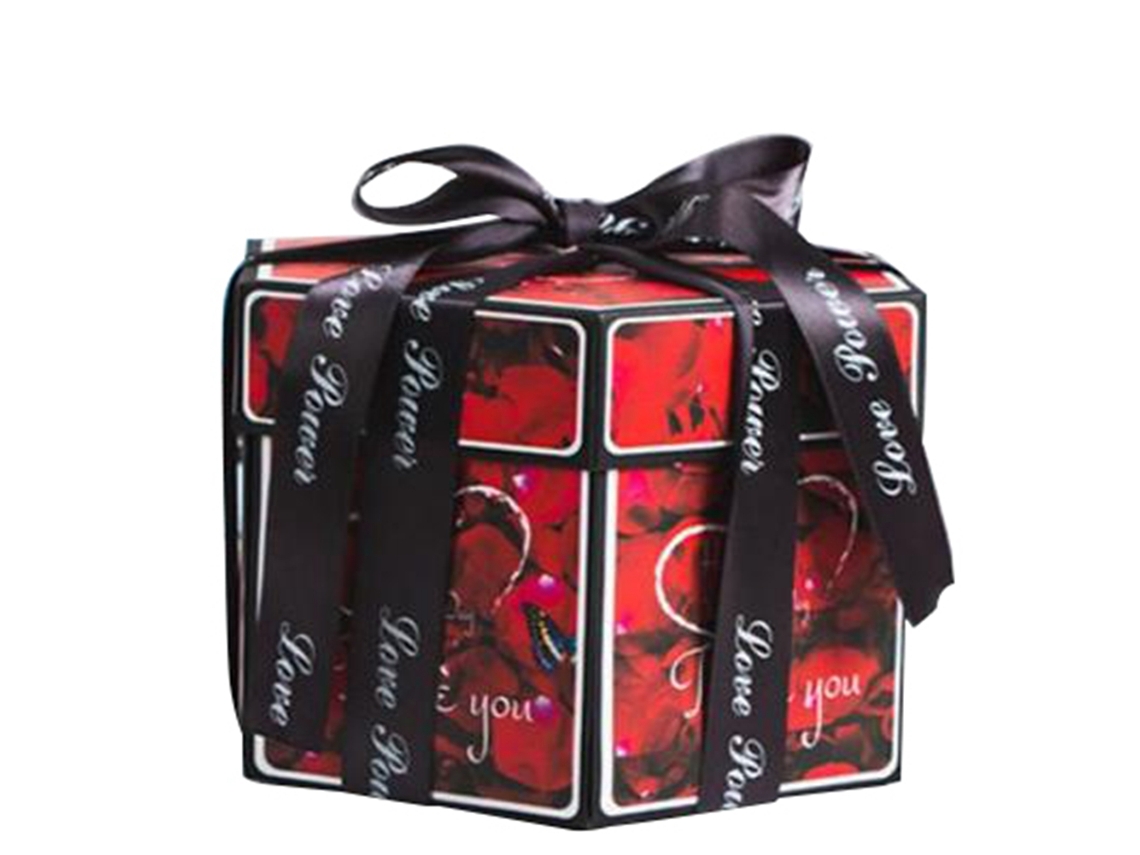 Álbum de caja sorpresa de amor para hacer tú mismo, regalo de cumpleaños