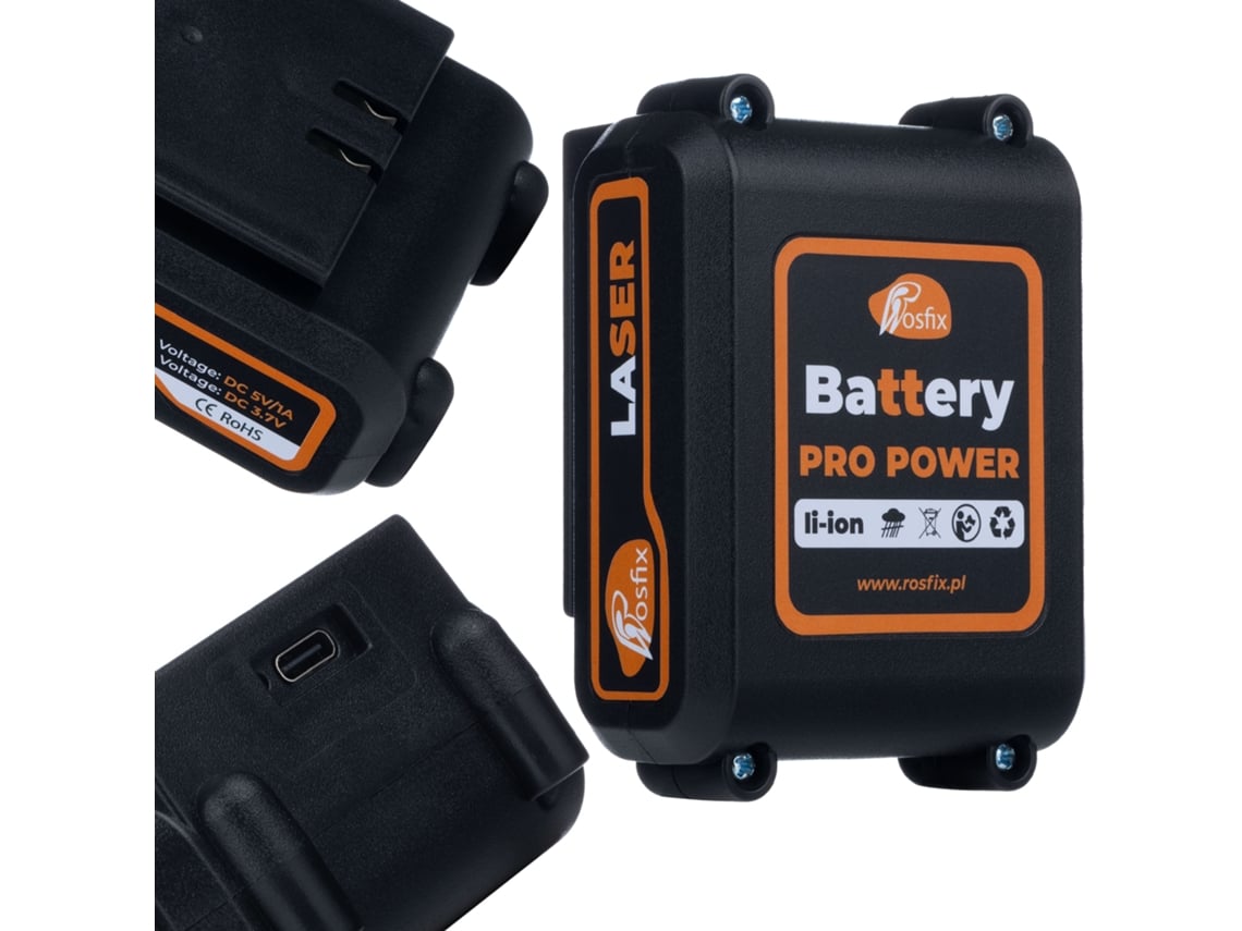 Batería Pro Power 3600 Mah – Li-ion 3.7v | Usb 5v/1a | Para Nivel Láser | Certificado Ce Y Rohs