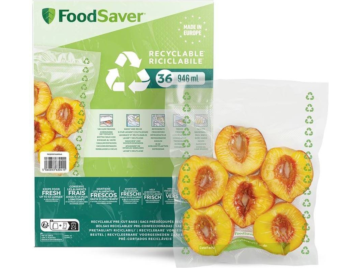 36 Bolsas Pequeñas FOODSAVER FSBE4802X-0