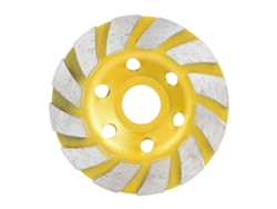 Rueda De Esmeril De Diamante En Copa 100mm/4in Para Pulir Piedra Concreto Cerámica Herramienta De Esmerilado
