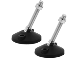 Patas Niveladoras Ajustables Muebles Nylon Hierro, Base