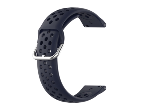 Correa de Silicona Agujeros de aire de 22mm de ancho para Huawei Watch 3/3 Pro/Samsung Amazfit Watch - azul oscuro