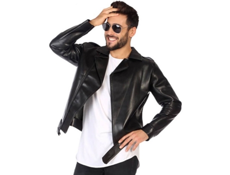 Disfraz de Hombre ATOSA Chaqueta negra de estrella de rock (Tam: XS)