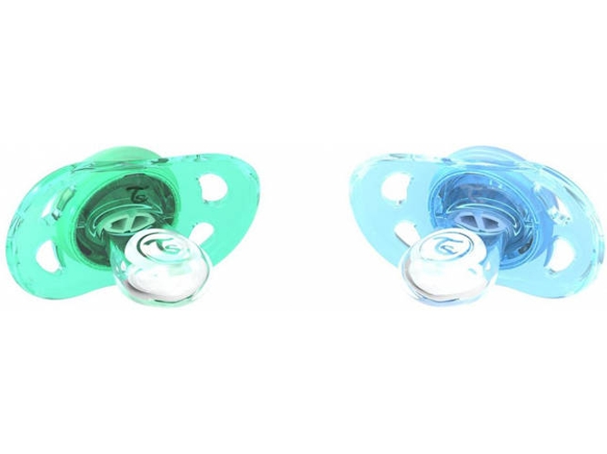 Chupete TWISTSHAKE Azul y Verde (6 +meses - pack 2)