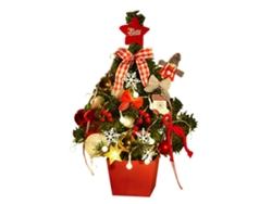 Árbol de Navidad en miniatura con luces decorativas