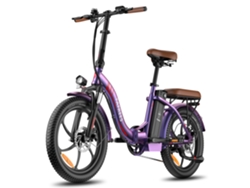 Bicicleta eléctrica plegable Fafrees F20 Pro con batería de 20 Ah, neumáticos de 20 pulgadas de ancho y 7 velocidades.