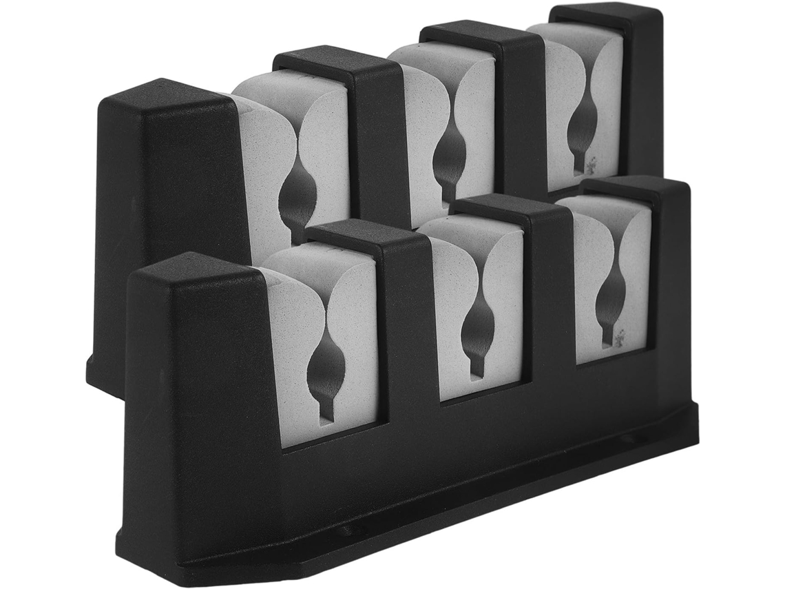 Soporte de pared para cañas de pescar, 3 ranuras