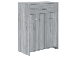 Mueble de baño Sonoma de madera gris MAISON EXCLUSIVE 60x33x80 cm