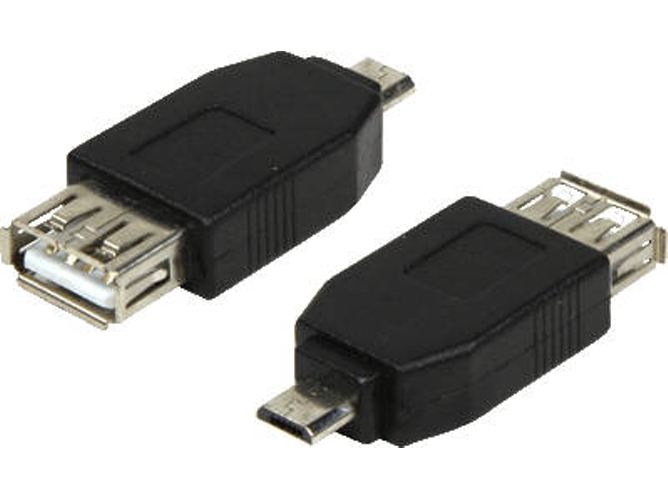Cable Adaptador LOGILINK USB 2.0micro-B para USB 2.0-A Negro