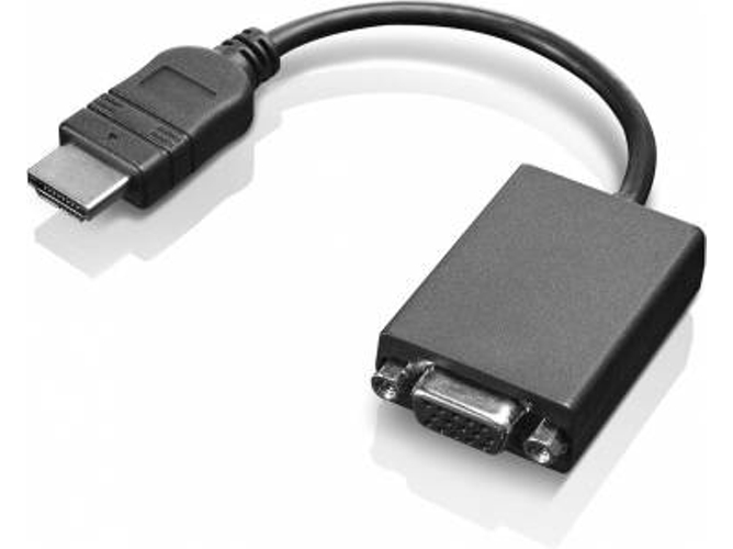 Adaptador HDMI de interfaz LENOVO HDMI / VGA Negro