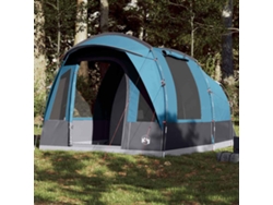 Tienda De Campaña Túnel Para 3 Personas Impermeable Azul
