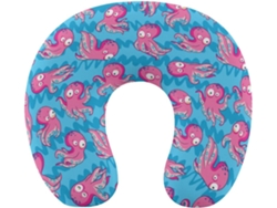 Almohada Viaje Rosa Forma Espuma Viscoelástica Viscoelástica Fácil Relajación Cómodos Familia.brfácil
