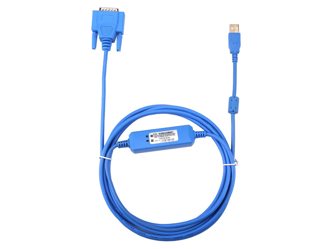 Cable de programación USB a RS422 de 3 m IC690USB901 para PLC GE90-30/GE90-70