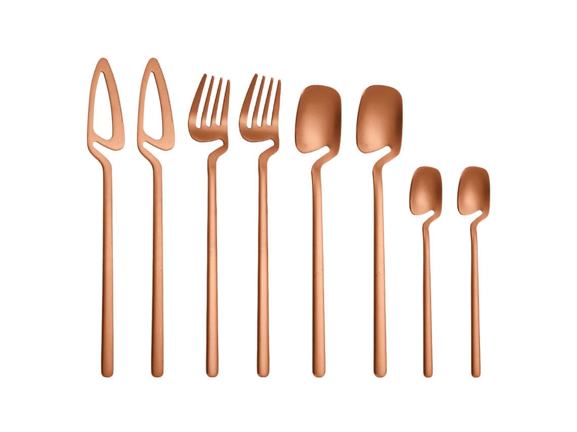 Juego de cubiertos colgantes de acero inoxidable para hogar y restaurante RNEMITERY