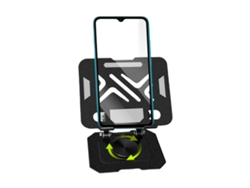 Suporte Metálico 360° Regulável E Dobrável. Compatível Com Ipad, Iphone E Switch. Ideal Para Trabalho, Estudos E Games. Preto.