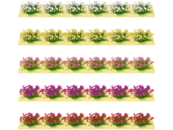 5 Racimos De Flores Miniatura De Colores Para Decoración De Escenas Estáticas