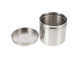 Caixa De Aço Inoxidável Para Guardar Pomadas, Algodão E Compressas.