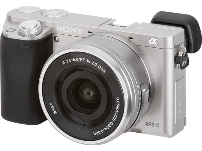 Cámara Mirrorless SONY A-6000+16-50MM (Plata - 24.3 MP - Sensor: APS-H - ISO: 100 a 25600)