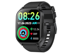 Reloj inteligente con pantalla curva Amoled, llamadas Bluetooth, frecuencia cardíaca, presión arterial, oxígeno en sangre y monitoreo del sueño. Bestvite