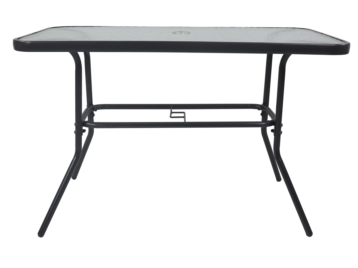 Mesa de jardín de cristal Mesa de comedor 110x55 Vcm