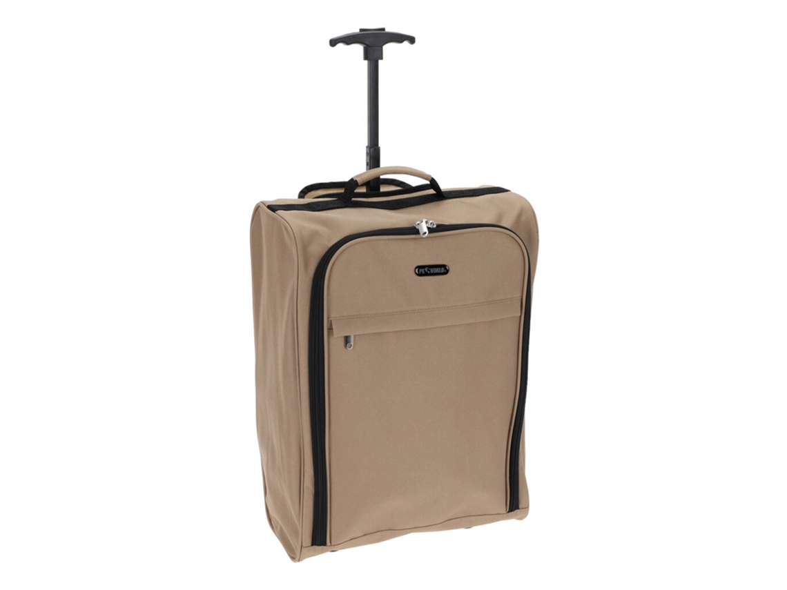Well Home Trolley Poliéster 30l Beige Con Cierre De Cremallera