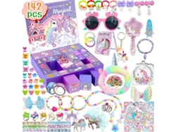 Calendario de Adviento para Niñas, 24 Días, Tema Navideño con Unicornio, El Mejor Regalo para Hijas Aeuzwr