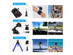 Kit completo de accesorios para cámaras de acción y GoPro