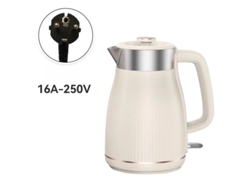 Chaleira Elétrica 1,8l 304 Inox1800w Aquecimento Rápido, Base 360°,proteção Anti-seca Bege Hexinyigjly