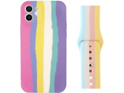 Kit Carcasa iPhone 7 / iWatch Edition Series 7 - 45MM PHONECARE Multicolor