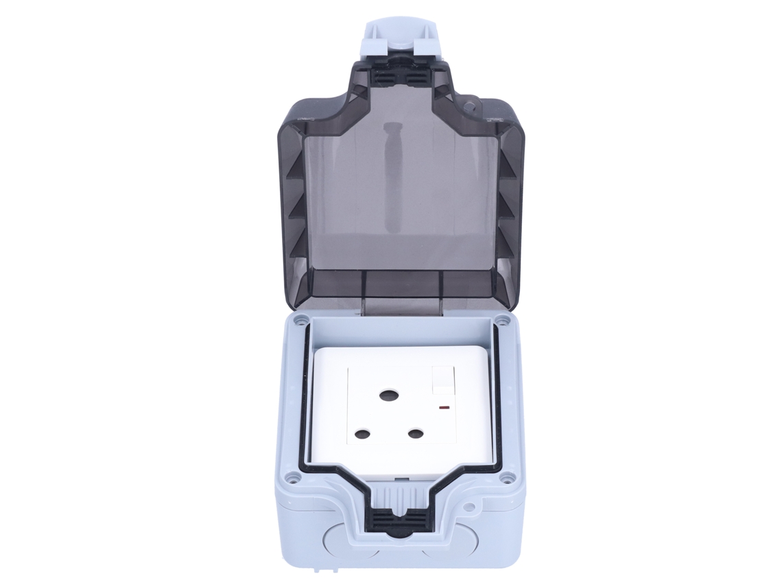 Omni-tomacorriente Exterior Impermeable Ip66 250v 15a Caja De Poder Para Jardín