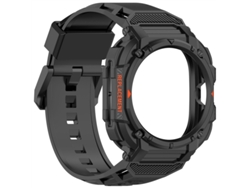 Correa Yuysan para Samsung Galaxy Watch7 Ultra de 47 mm con correa de silicona integrada y funda protectora negra