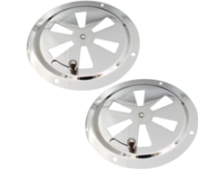 Rejilla De Ventilación Redonda De Acero Inoxidable De 12,7 Cm O 15,2 Cm Con Asa De Fácil Agarre.
