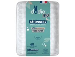 Boquilla Bastoncillos Seguridad 100% Algodón Bio 60 Bastoncillos DODIE