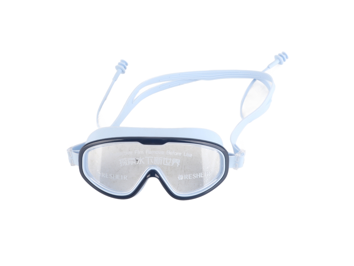 Gafas De Natación Para Niños, Montura Grande, Impermeables, Bonitas, Antivaho, Para Niños Y Niñas, Azul Oscuro.