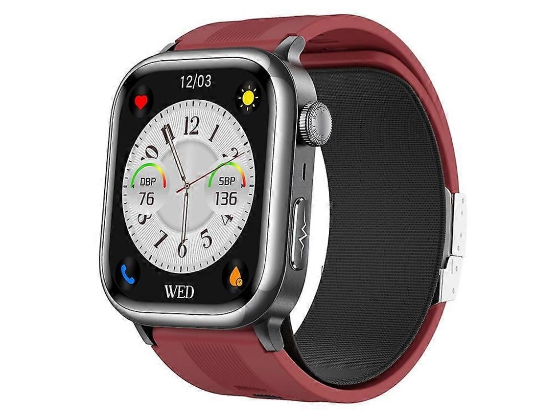 Reloj inteligente TK66 con monitor de presión arterial, ECG, Bluetooth, llamadas, alertas de emergencia SOS, Facpoet