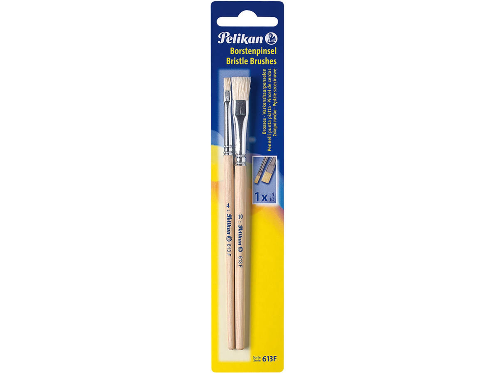 Conjunto de 2 Pinceles PELIKAN 720375 (Plateado)