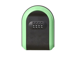 Candado de combinación de 4 dígitos, caja fuerte para llaves, caja para llaves Mdug (verde)