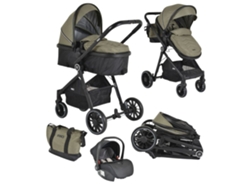 Carrito de bebé trío convertible RIO hasta 22 kg de MONI Green