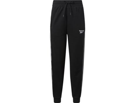 Pantalones de Mujer para Deporte REEBOK Piping Negro (shoes//eu/M)
