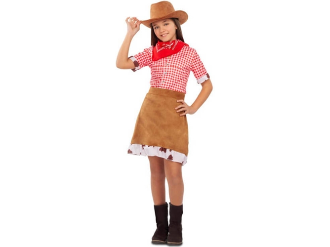 Disfraz de Niña DISFRAZZES Cowgirl Marrón (Talla: 10 a 12 años)