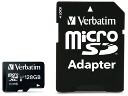 Tarjeta de Memoria VERBATIM Premium 128GB con adaptador