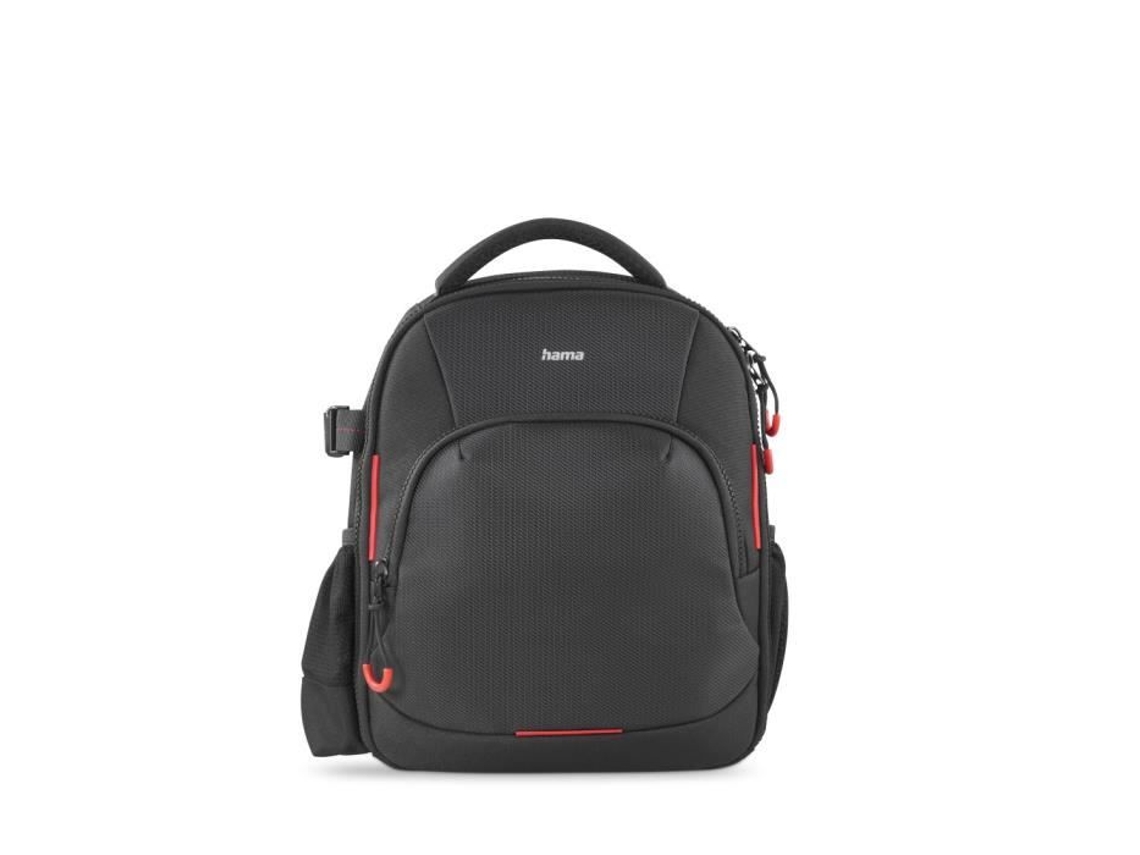 Mochila para Cámara ''Ohio'' 150 Negro-Rojo HAMA