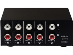 Divisor De Señal Estéreo Con 1 A 4 Salidas De Frecuencia De Audio.
