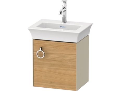 DURAVIT Tulip blanco, mueble de tocador colgado en la pared, ancho 384 x fondo 298mm, con 1x tope de puerta a la derecha, con tirador, WT4250R
