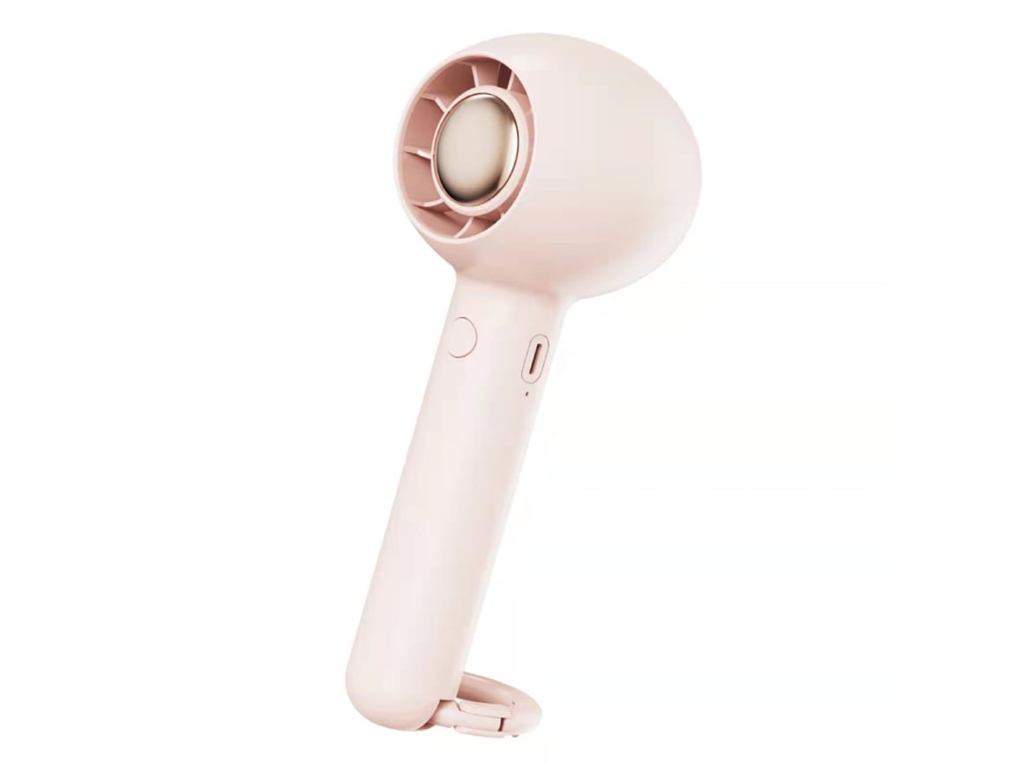 2026-ventilador Portátil Sin Aspas De Mano Recargable Silencioso Con Hebilla Flexible 2 Velocidades Para Exterior Viajes Oficina