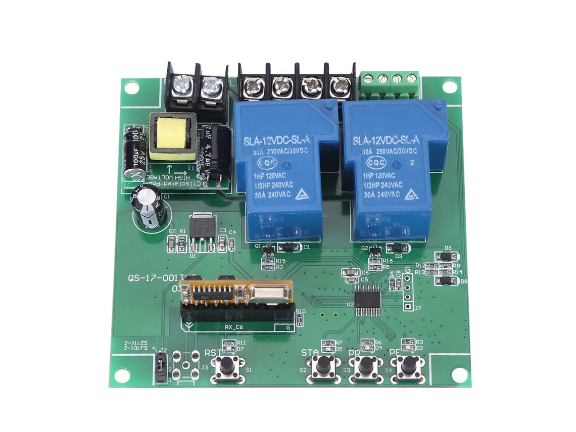 Controlador De Motor Ac220v Cw/ccw Módulo De Relé De 2 Canales Con Control Remoto