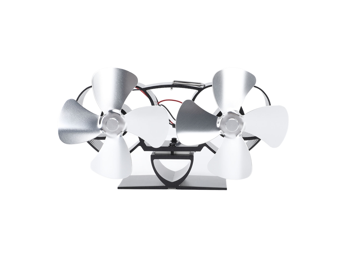 Ventilador de estufa (cabezal doble de 4 aspas)