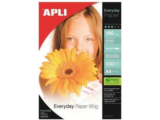 Papel Fotográfico APLI A4 180 g