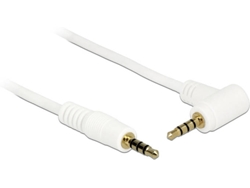Cable de Audio DELOCK (Jack 3.5mm - 50 cm - Blanco)