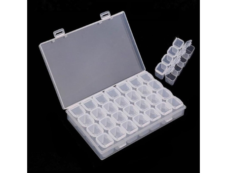 Caja de 28 ranuras, soporte de plástico, herramientas de pintura de diamantes para adultos o niños, almacenamiento de taladros, 28 cajas / 1 pieza2...